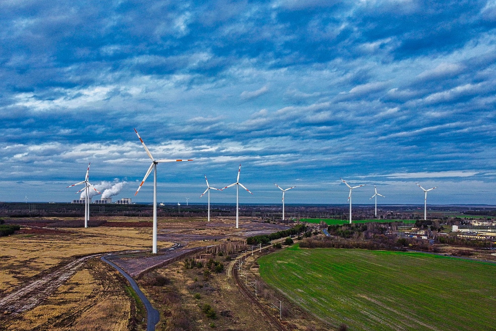 Wind farms practically do not pollute the environment; they provide an inexhaustible source of energy and slow down climate change