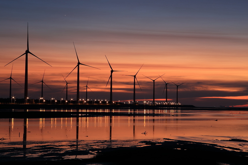 Installation of electrical equipment for wind farms